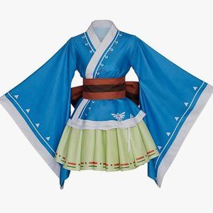 Zelda Breath of the Wild Zelda Kimono Cosplay & Wig